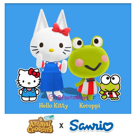 I Turned Hello Kitty and Keroppi into Animal Crossing villagers! [OC ...