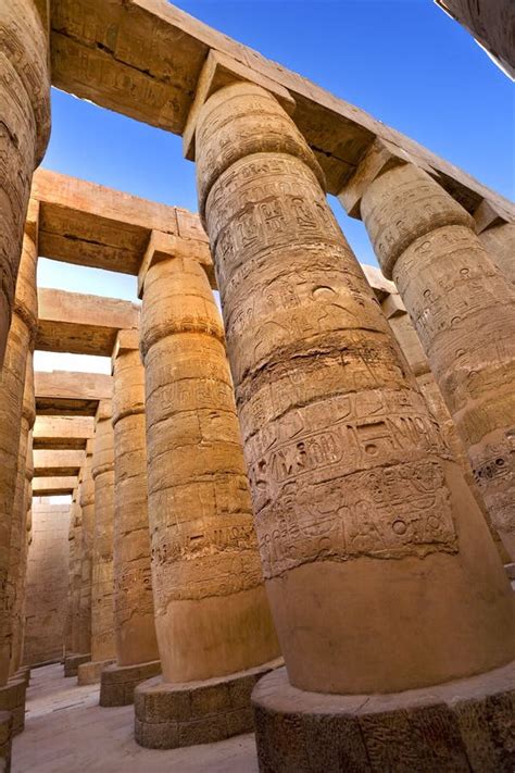 Temple of Amun at Karnak stock image. Image of outdoors - 35156781