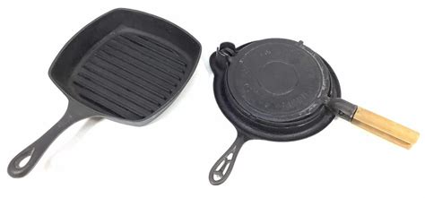 Lot - (2pc) Cast-Iron Cookware, Emeril Skillet