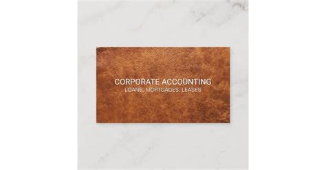 Leather Business Card | Zazzle.com