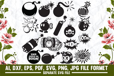 Boom svg, time boom svg | Graphic Objects ~ Creative Market