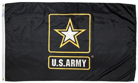 Army Star Black 3×5 Nylon Flag – Made in the USA - I AmEricas Flags