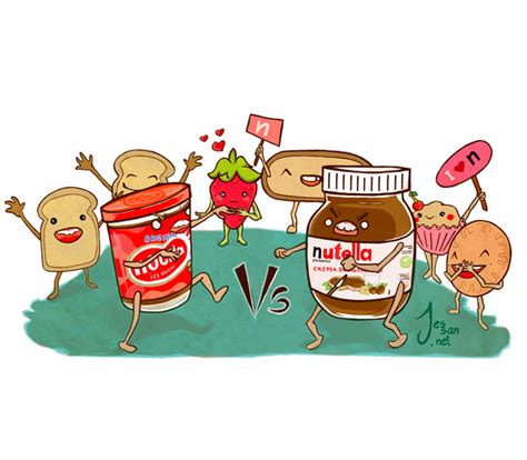 Nutella Vs Nocilla por Jess | Dibujando