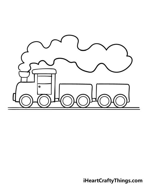 25 Easy Train Drawing Ideas - How to Draw a Train