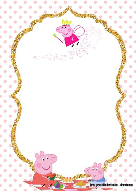 FREE Printable Peppa Pig Invitation Template | Download Hundreds FREE ...