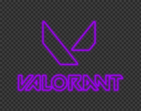 HD Valorant Neon Purple Logo With Symbol PNG | Citypng