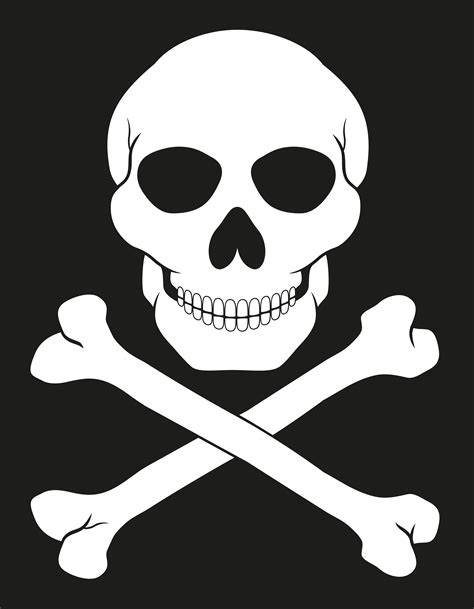 pirate skull and crossbones vector illustration 513179 Vector Art at ...