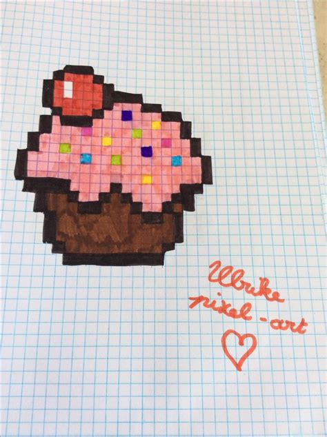 Pixel-art cupcake | Pixel art, Art, Pixel