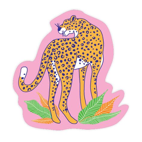 Cheetah Sticker - Praxis Design Studio