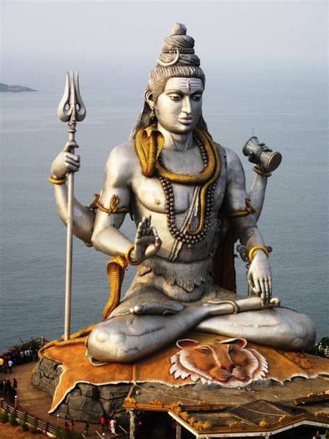 Shiva Statue in Murudeshwara / South India Stock Image - Image of ...