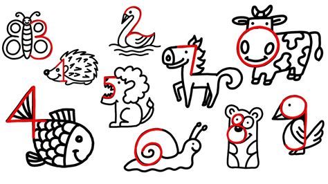 How To Draw Cartoon Animals Step By Step