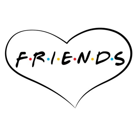 Friends Series Logo Sticker - Sticker Mania