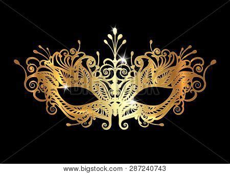 Golden Venetian Mask Vector & Photo (Free Trial) | Bigstock