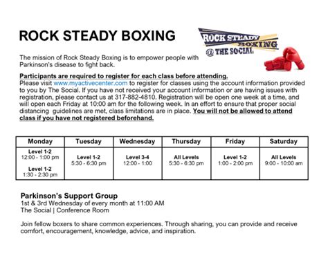 Rock Steady Boxing ⋆ The Social of Greenwood