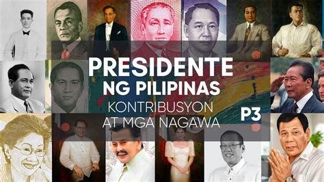 Mga Pangulo Ng Pilipinas Kontribusyon At Mga Nagawa Ikalawang Bahagi ...