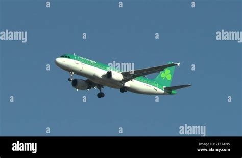 Aer lingus airbus a320 landing at heathrow airport Stock Videos ...