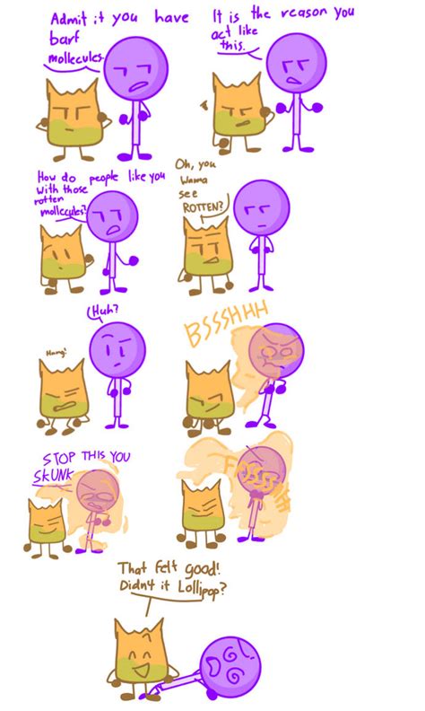 BARF BAG ITS FART SKUNK LOLLIPOP BFDI by EVELYNPLUSYT on DeviantArt