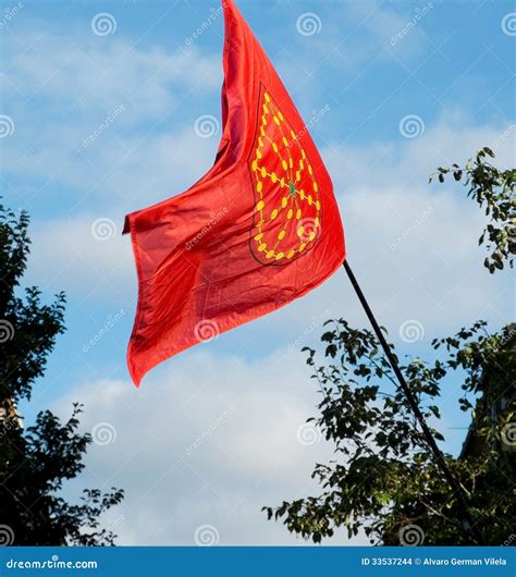 Community of Navarre Flag. Spain Stock Photo - Image of national ...