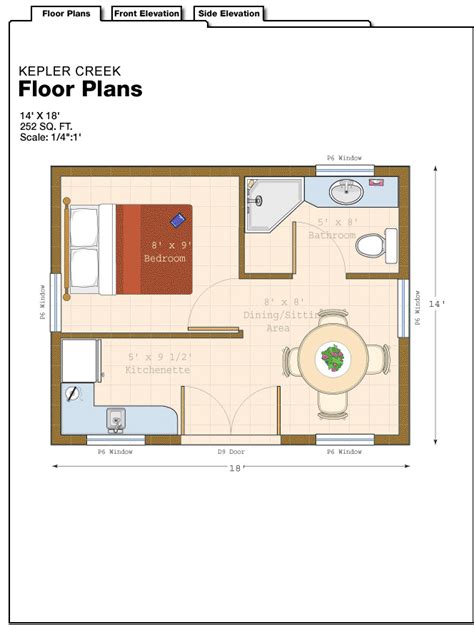 Studio Cabin Floor Plans - floorplans.click