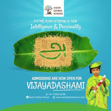 Vijayadashami Admission Open (2017-18) AACHI GLOBAL SCHOOL ...