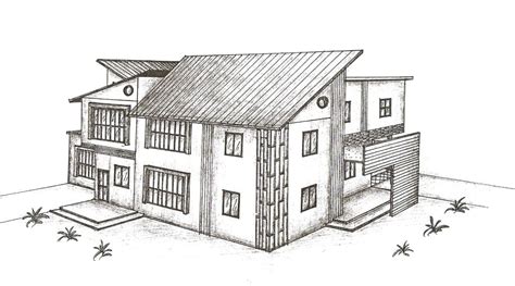 Gambar Sketsa Bangunan Gedung - Homecare24