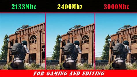 RAM Comparison 2133Mhz vs 2400Mhz vs 3000Mhz - YouTube