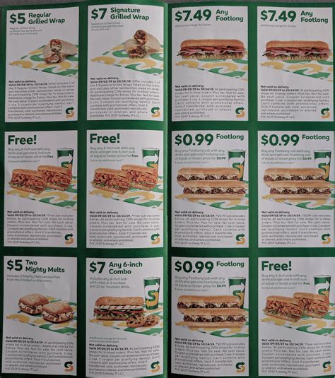 subway coupons - thirstymag.com