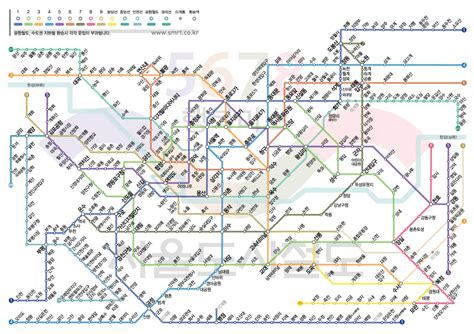 Seoul Subway Map (Korean, English, Japanese, Chinese)