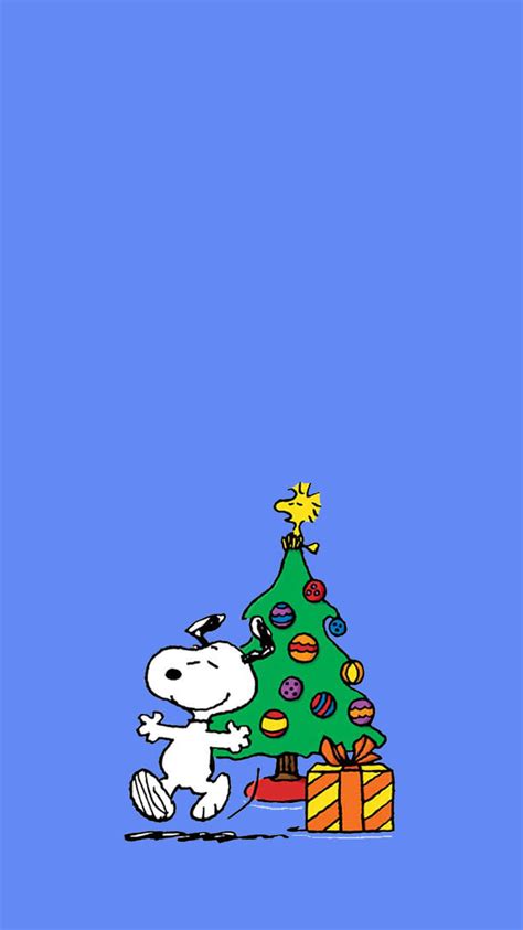 Download Cute Snoopy Christmas Looking Happy Wallpaper | Wallpapers.com