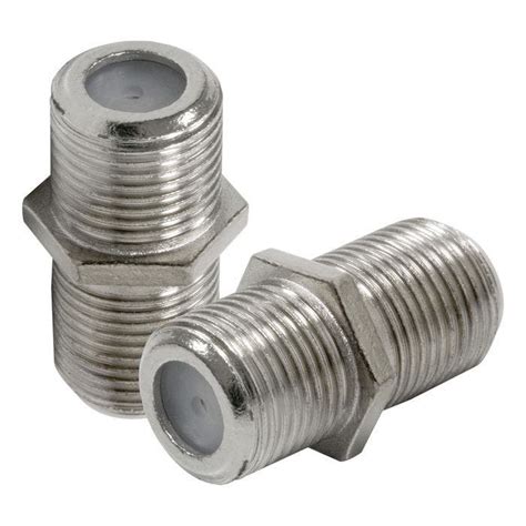 GE Coaxial Cable Extension Adapters, F-Type Connectors, 2 Pack