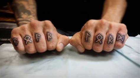 #runes #runic #knuckles #knuckletattoos #tattoo # ...