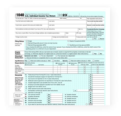 2023 Form 1040 Instructions - Printable Forms Free Online