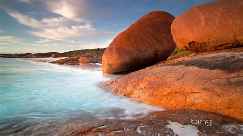 Beautiful rocky beach-2013 Bing widescreen wallpaper Preview ...