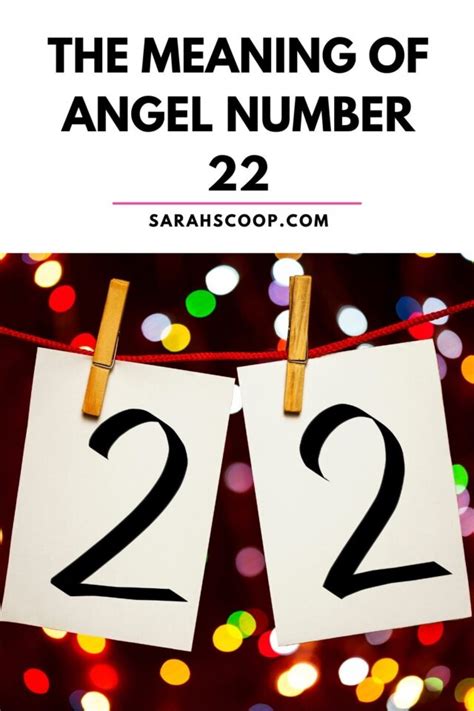 The Meaning of Angel Number 22 | Sarah Scoop