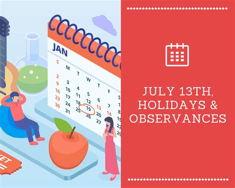 July 13th, 2023 Holidays and Observances