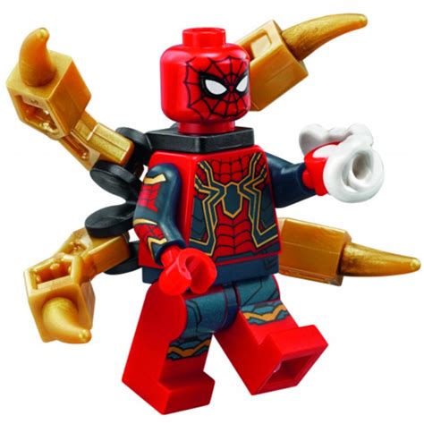 (Free Postage!) Lego Iron Spider-Man Minifigure [From 76108 Sanctum ...