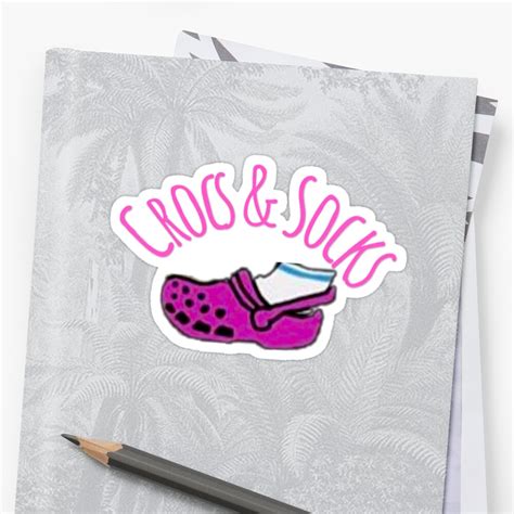 "Crocs & Socks" Stickers by LahatBBG | Redbubble