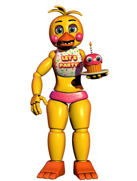 FNaF C4D | FNaF 2 Toy Chica by BrussPictures on DeviantArt