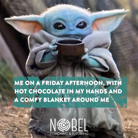 It’s Friday! Baby Yoda and the Nobel Team are wishing you a lovely ...