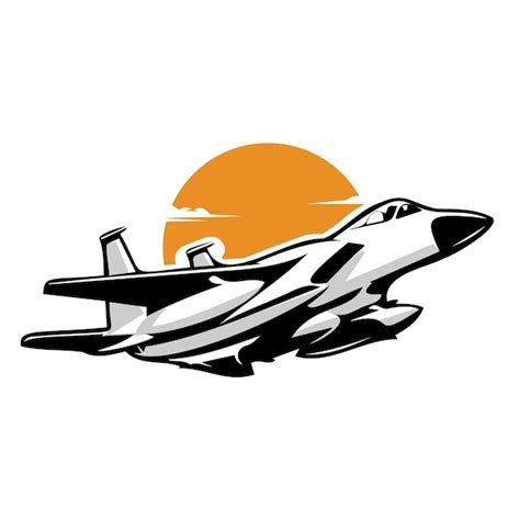 Premium Vector | Free vector flat design fighter jet silhouette