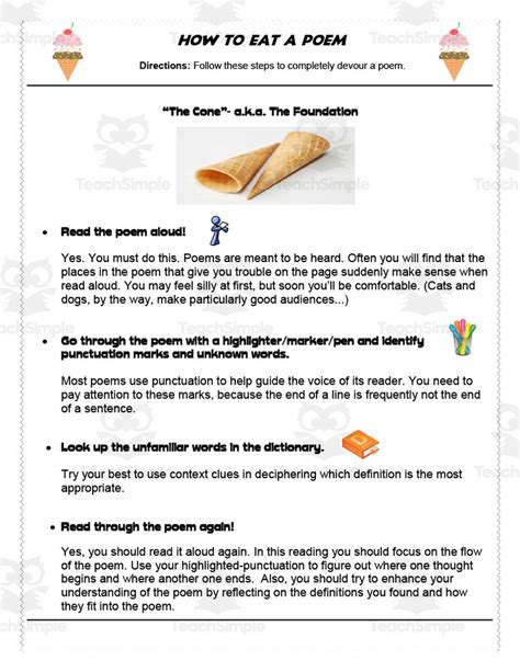 How to Eat A Poem | Poetry Analysis Guide by Teach Simple