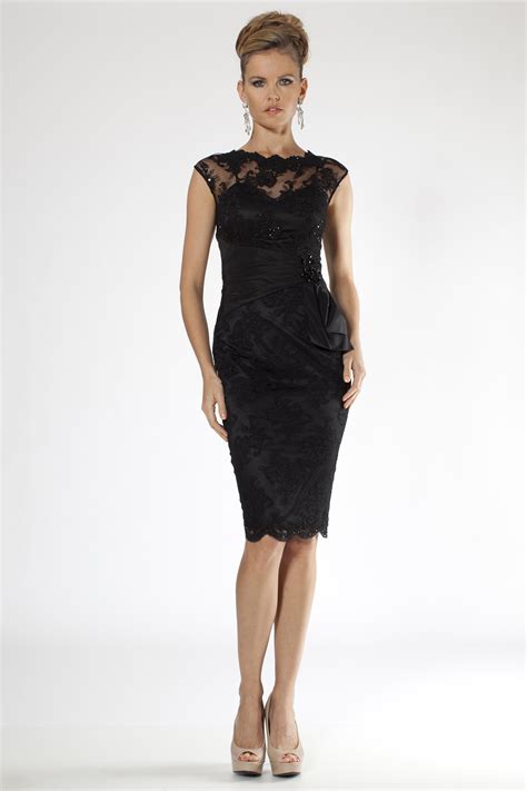 Gallery For > Black Lace Cocktail Dress