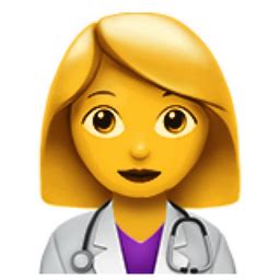 Woman Health Worker Emoji (U+1F469, U+200D, U+2695, U+FE0F)