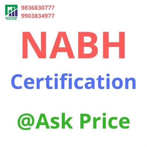 NABH Certification at Rs 99999/certificate in Kolkata | ID: 20687411530