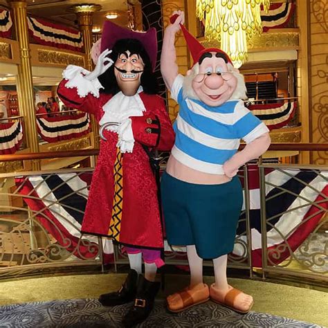 Captain Hook and Mr Smee onboard Disney Fantasy | KennythePirate.com