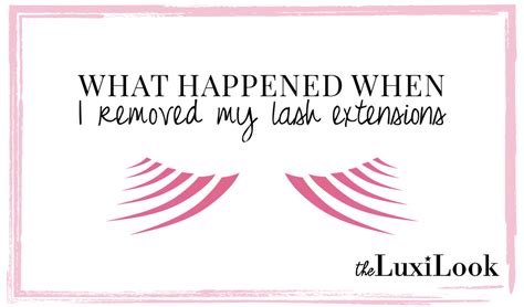 What Happened When I Removed my Lash Extensions