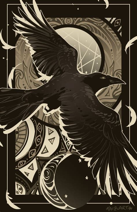 Raven DISCOUNT - Etsy Denmark | Cool drawings, Dark fantasy art, Art ...