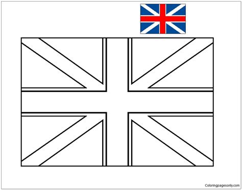 Flag of England-World Cup 2018 Coloring Page - Free Printable Coloring ...