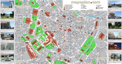 Vienna top tourist attractions map - Vienna inner city tourist map with ...