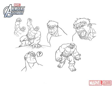 CHARACTER MODEL — Hulk [ Marvel Avengers Assemble ] via Marvel.com